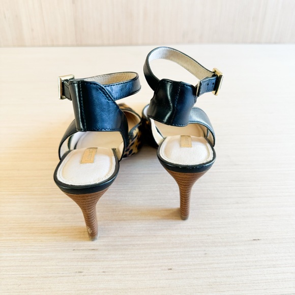 Louise et Cie Leopard Print Heels with Black Straps - Picture 6 of 9